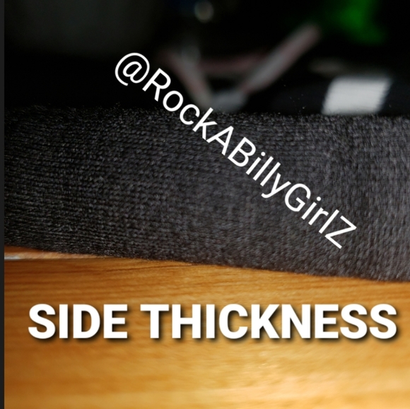 Sourpuss Embroidered Skull & Crossbones on Hip Thick Black Fleece Capri Pants - Picture 10 of 10